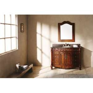   Single Sink Bathroom Vanity w/Baltic Brown Granite