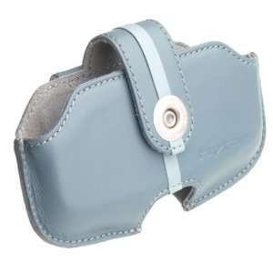  Leather Side Pouch for T Mobile Sidekick Phone, Blue/Blue 
