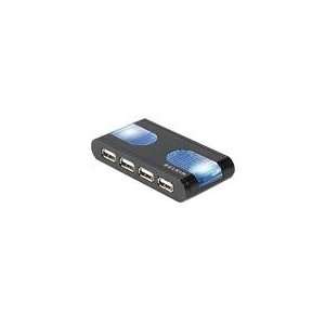  BELKIN F5U700 BLK Hi Speed USB 2.0 7 Port Lighted Hub 