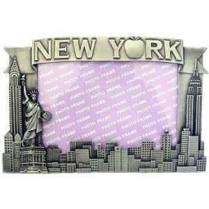  New York Picture Frame  Pewter Apple Lrg, New York Picture 