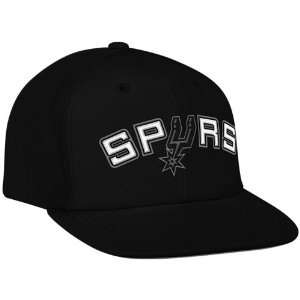  adidas San Antonio Spurs Black Wordmark Snapback 