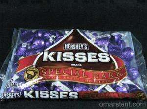 HERSHEYS KISSES SPECIAL DARK CHOCOLATE 1,360 KILO 034000121809  