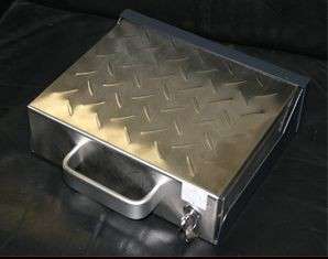   Stainless Steel Diamond Plate Security Box Gun Safe Storage Box  