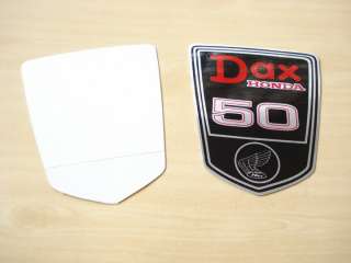 Emblem FRAME Aluminum HONDA DAX 50 ST50 // Decal  