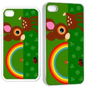  deery lou v2 iPhone Hard 4s Case White Cell Phones 