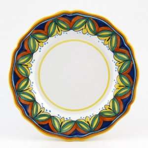   Scallop Rim Geometrico S08   Handmade in Deruta: Kitchen & Dining
