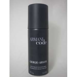  ARMANI CODE DEODORANT SPRAY 3.4 oz FOR MEN Beauty