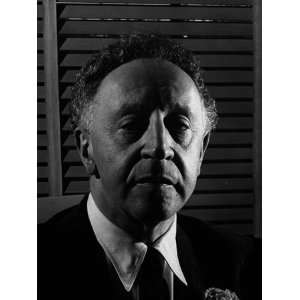 Pianist Artur Rubinstein Sitting and Posing in His Home Photographic 