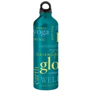  Gaiam Gaiam Words to Live By Aluminum Water Bottle Sports 