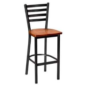  Regal 30 Inch Delano Stationary Bar Stool with Wood Seat 