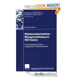   (Management, Organisation und ökonomische Analyse) (German Edition