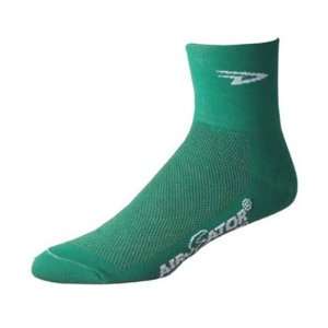   DeFeet AirEator Green Jersey Cycling/Running Socks