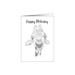 Happy Birthday   Baby Giraffe drawing Card Toys & Games
