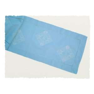  African Table Runner   Spa Blue