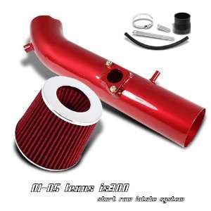 Lexus IS300 Altezza 01 05 Short Ram Air Intake System Red