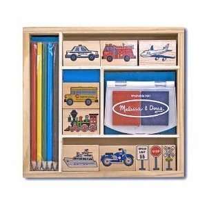  Melissa & Doug Vehicles Deluxe Stamp Set: Toys & Games