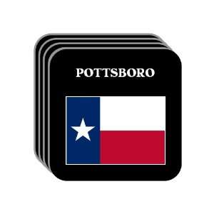 US State Flag   POTTSBORO, Texas (TX) Set of 4 Mini Mousepad Coasters