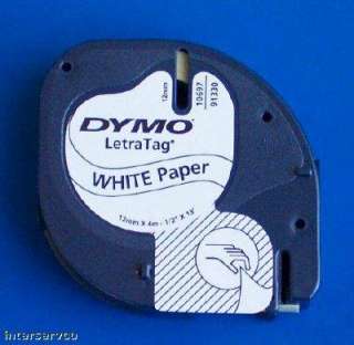 DYMO LetraTag WHITE PAPER Labeling Tape