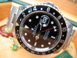2003 Mens Rolex GMT Master II SS Watch Ref 16710 Y Serial w/ Box 