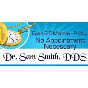  3x6 Vinyl Banner   Dentists Walk ins Accepted Everything 