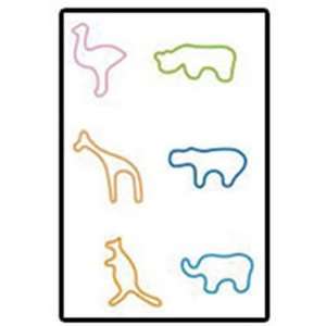  Shaped Rubber Bands 12 Pack   Zoo Animals: Toys & Games
