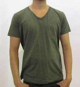 Diesel T Shirt T Annyx R V Neck Short Sleeve Green Men New All Sizes 