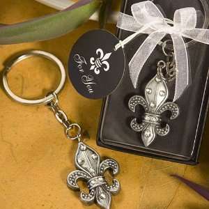 Bridal Shower / Wedding Favors  Fleur De Lis Design Key Chain Favors 
