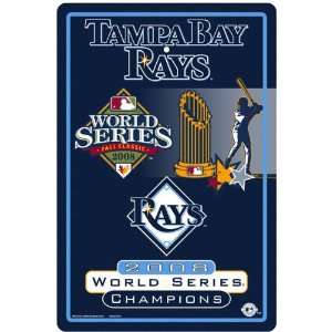 Tampa Bay Rays 2008 World Series Champions Parking Sign 