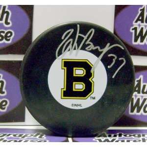  Patrice Bergeron Autographed Hockey Puck (Boston Bruins 