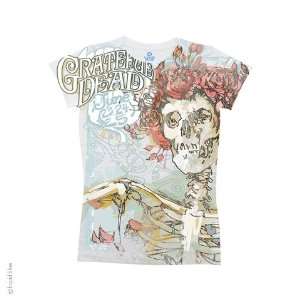 Grateful Dead Classic Bertha Ladies T Shirt (White), S:  