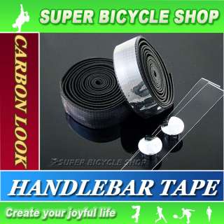 Road Bike Carbon Look Handlebar Tape Wrap ,Black  