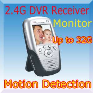 Wireless Portable AV Record DVR Monitor Motion Detect  
