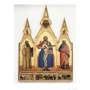  The Holy Trinity with St. Romuald and St. Andrew, 1365 Art 