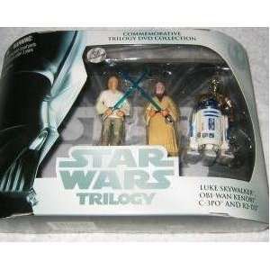   Star Wars Trilogy 4 pack Luke, Ben, C 3PO & R2: Toys & Games