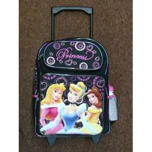    Disney Princess Large Rolling Backpack, School Bag: Toys & Games