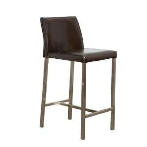    Bonded Leather Bar Stool in Black By Diamond Sofa: Home & Kitchen
