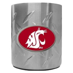 Washington State Cougars NCAA Team Logo Diamond Plate Beverage Can 