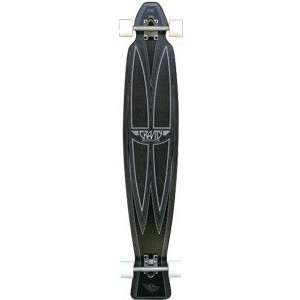 Gravity Hyper Carve 2 Black Complete Longboard Skateboard   8.75 x 47 