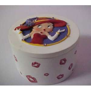  Betty Boop round trinket box