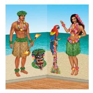  Hula Girl & Polynesian Guy Props Case Pack 48