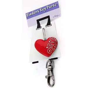  Finders Key Purse Ruby Heart Keychain 
