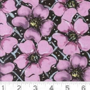  45 Wide Pressed Flowers Flowers Lavender Fabric By The 