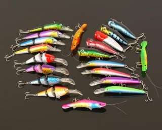 20pcs lot FISHING LURES TACKLE vibration Hook 20 color swimming action 