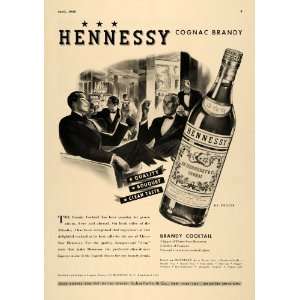  1938 Ad Schieffelin Hennessy Cognac Brandy Recipe Proof 