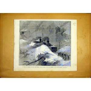  Train Snow Brenner French Print 1868