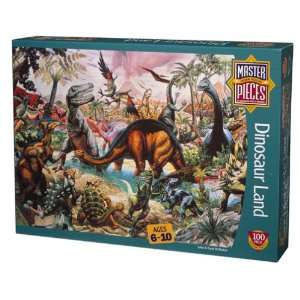 Dinosaur Land 100 Piece Puzzle: Toys & Games
