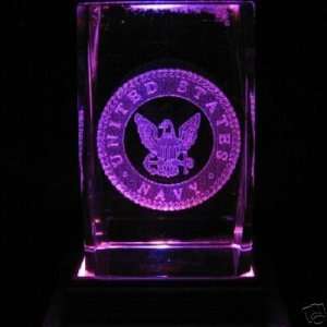 Laser Etched 3D Crystal United States Navy Seals 