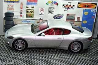 Mondo Motors Maserati Gran Turismo Die Cast SILVER 1/18  