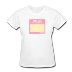  Womens Nametag Girl T Shirt Case Pack 25 