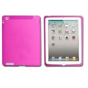  Pink Silicone Gel Skin Smart Case for iPad 2 Electronics